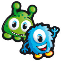 Magnet Packet - Blue and green monsters