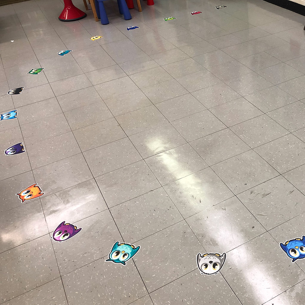 Autocollants d’identification pour le plancher – Pandas – Image 5