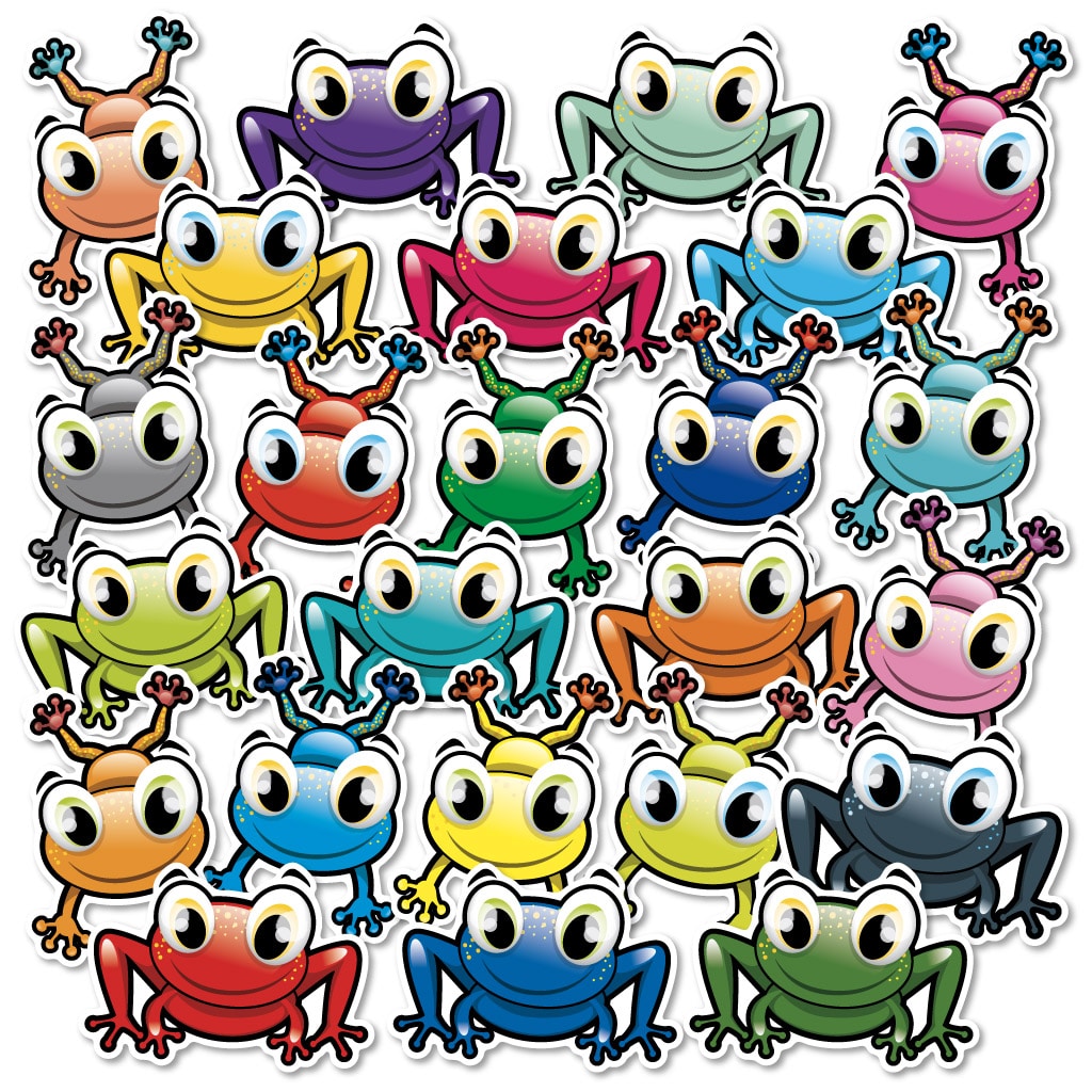 Autocollants d’identification pour le plancher – Grenouilles – Image 2