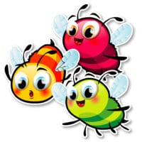 Autocollants d’identification pour le plancher – Abeilles