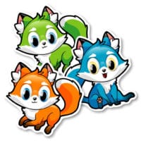 Autocollants d’identification pour le plancher – Renards