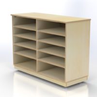 Meuble de rangement à 10 cases