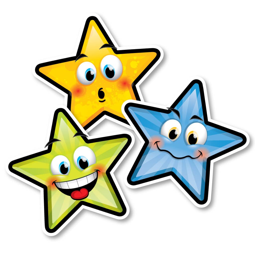 Autocollants d’identification pour le plancher – Étoiles