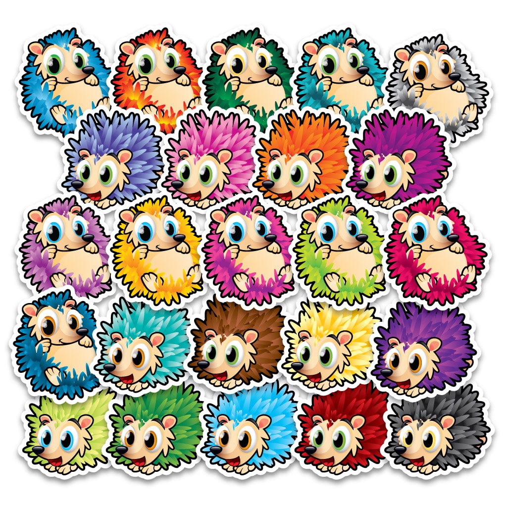 Autocollants d’identification pour le plancher – Hérissons – Image 2