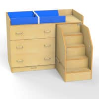 Table à langer avec tiroirs