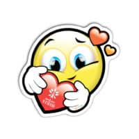 CEPS – Ensemble de 32 autocollants – Coeur