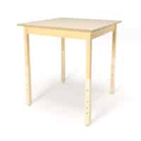 Table carrée 30 x 30 po - Hauteur réglable
