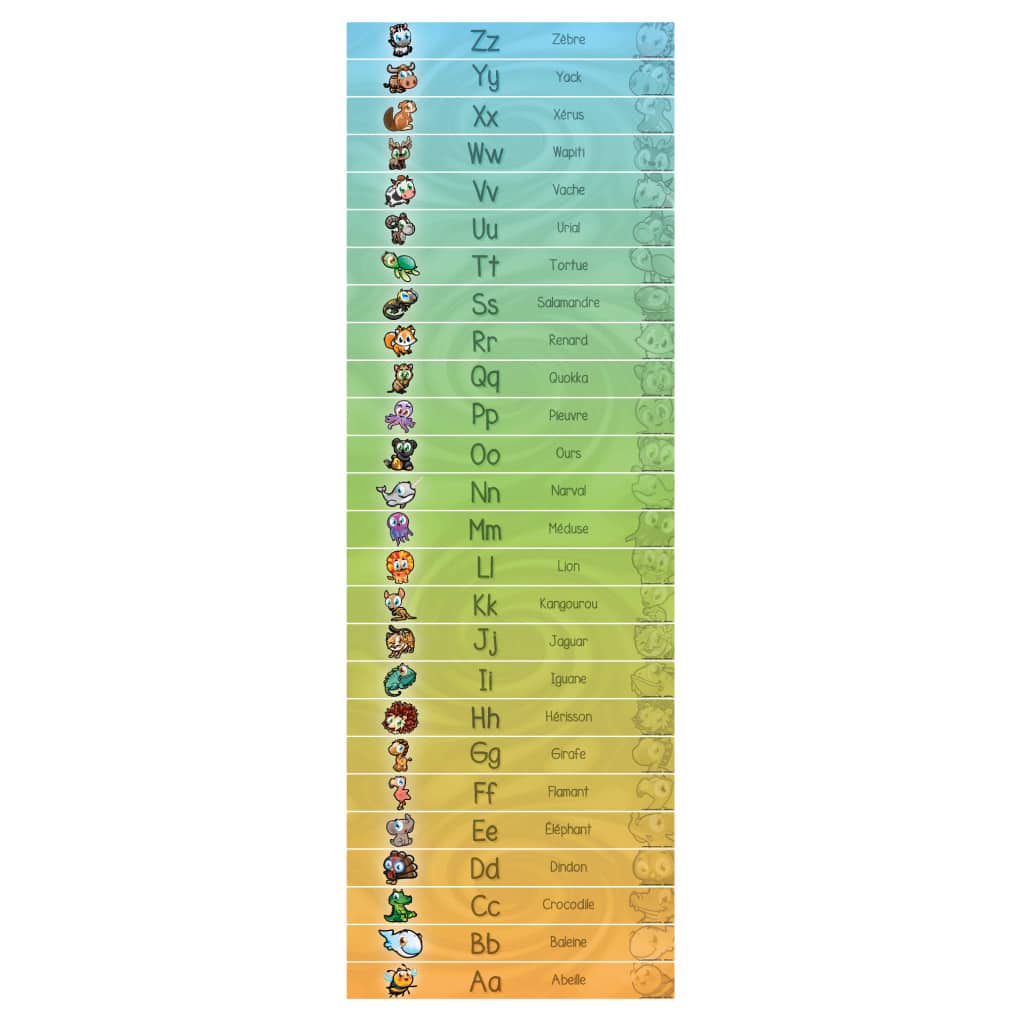 Contremarches adhésives – Ensemble Alphabet 26 – Image 2